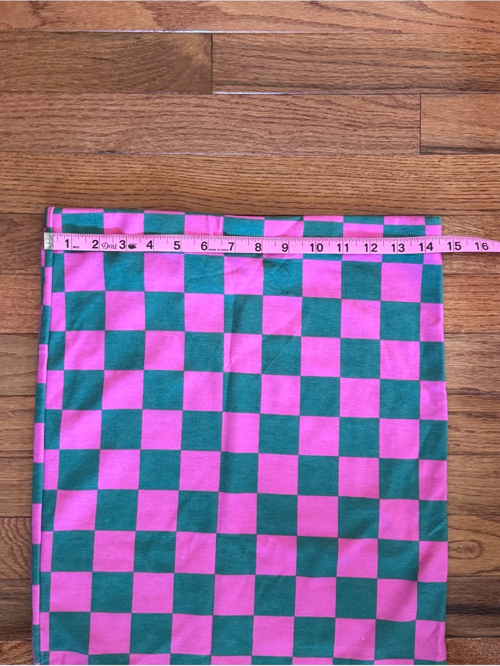 Jade by Jane Checkerboard Maxi Skirt in Pink and Green - Picture 4 of 6